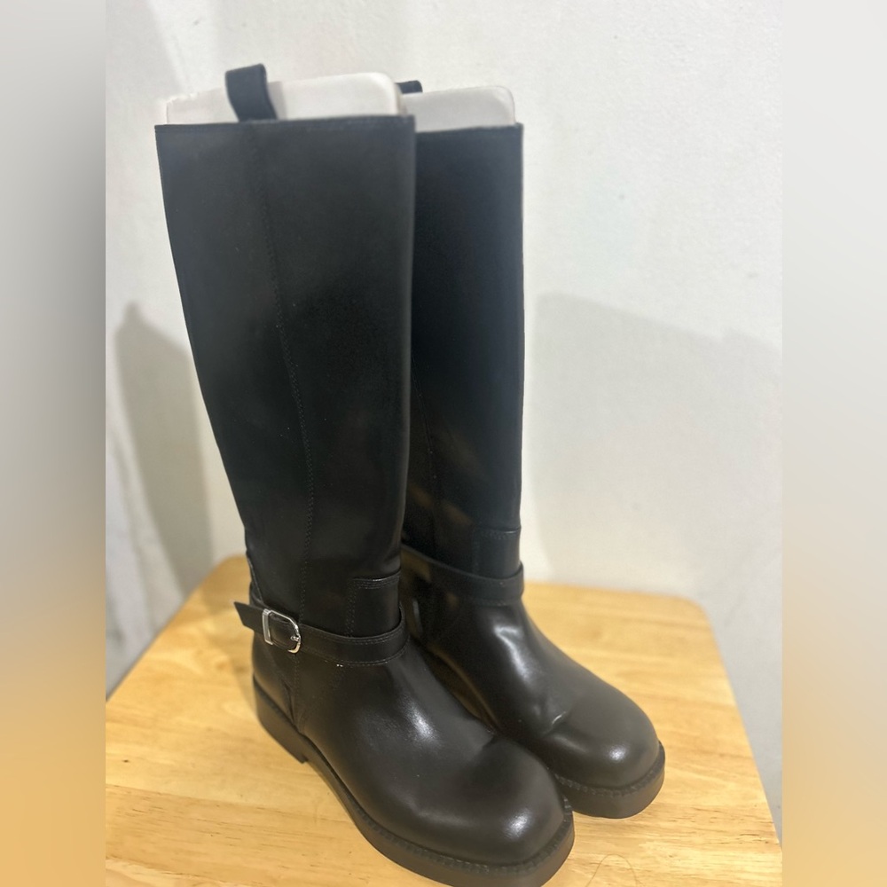 Zara Black Knee-High Women's Boots